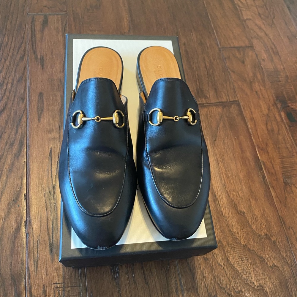 Gucci Black Horse bit Slides